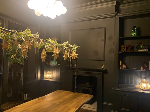 Customer photo review of Modern Hanging Glass Cluster Bubble Chandelier Light