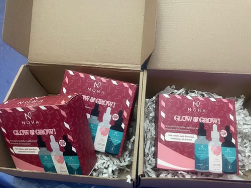 Customer photo review of Coffret GLOW AND GROW