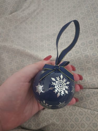 Customer photo review of Cubic Zirconia 2 Piece Set in Sterling Silver Rhodium Plate in Navy Bauble