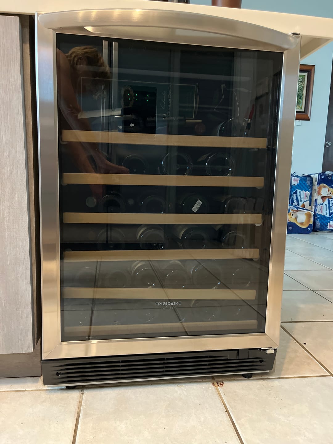 Customer photo review of Frigidaire FGWC5233TS 52 Bottle Wine Cooler