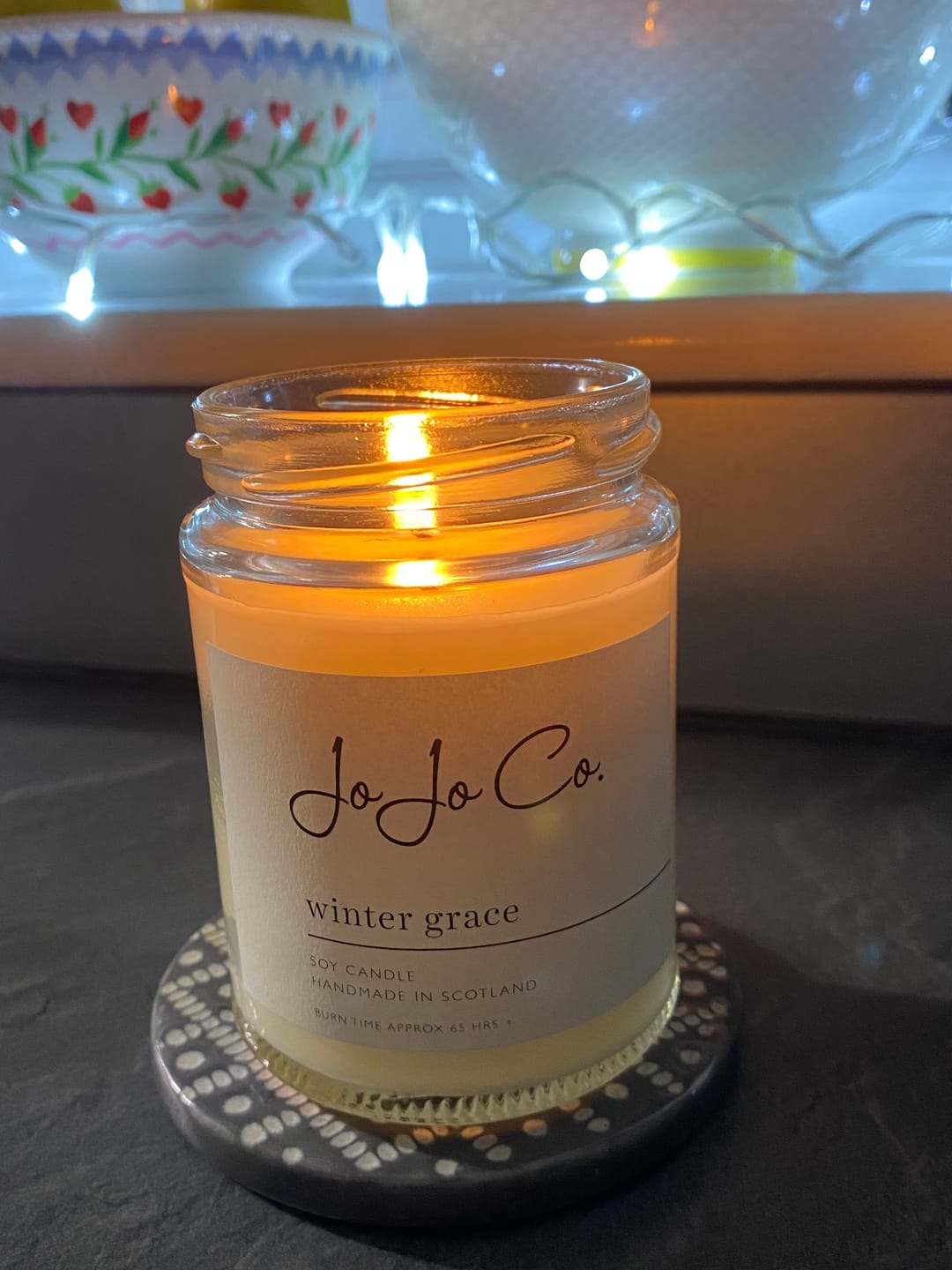 Customer photo review of Winter Grace Candles