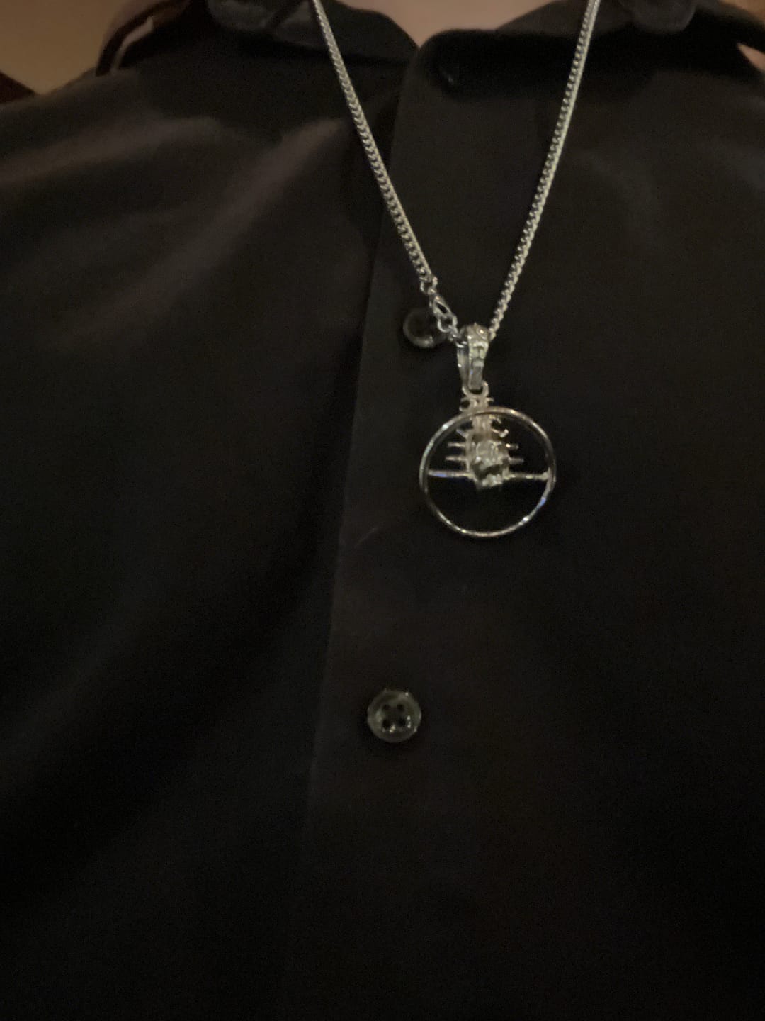 Customer photo review of ORBITUARY PENDANT