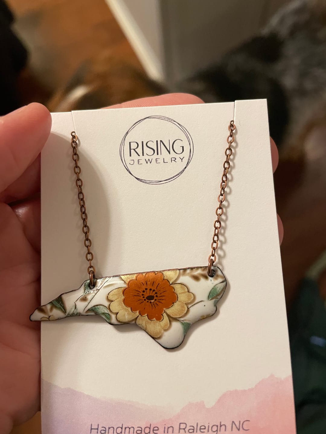 Customer photo review of Strong Roots WNC Necklace [ready to ship]