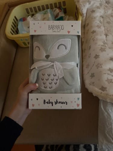 Customer photo review of Personalisierte Babydecken 75x100 cm - Babydecke mit Namen