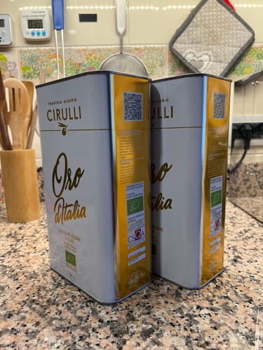 Customer photo review of 2 lattine di olio extravergine Biologico • 2 X 3 Litri