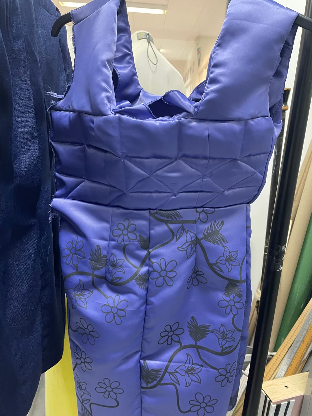 Customer photo review of Plain Duchess Satin Fabric