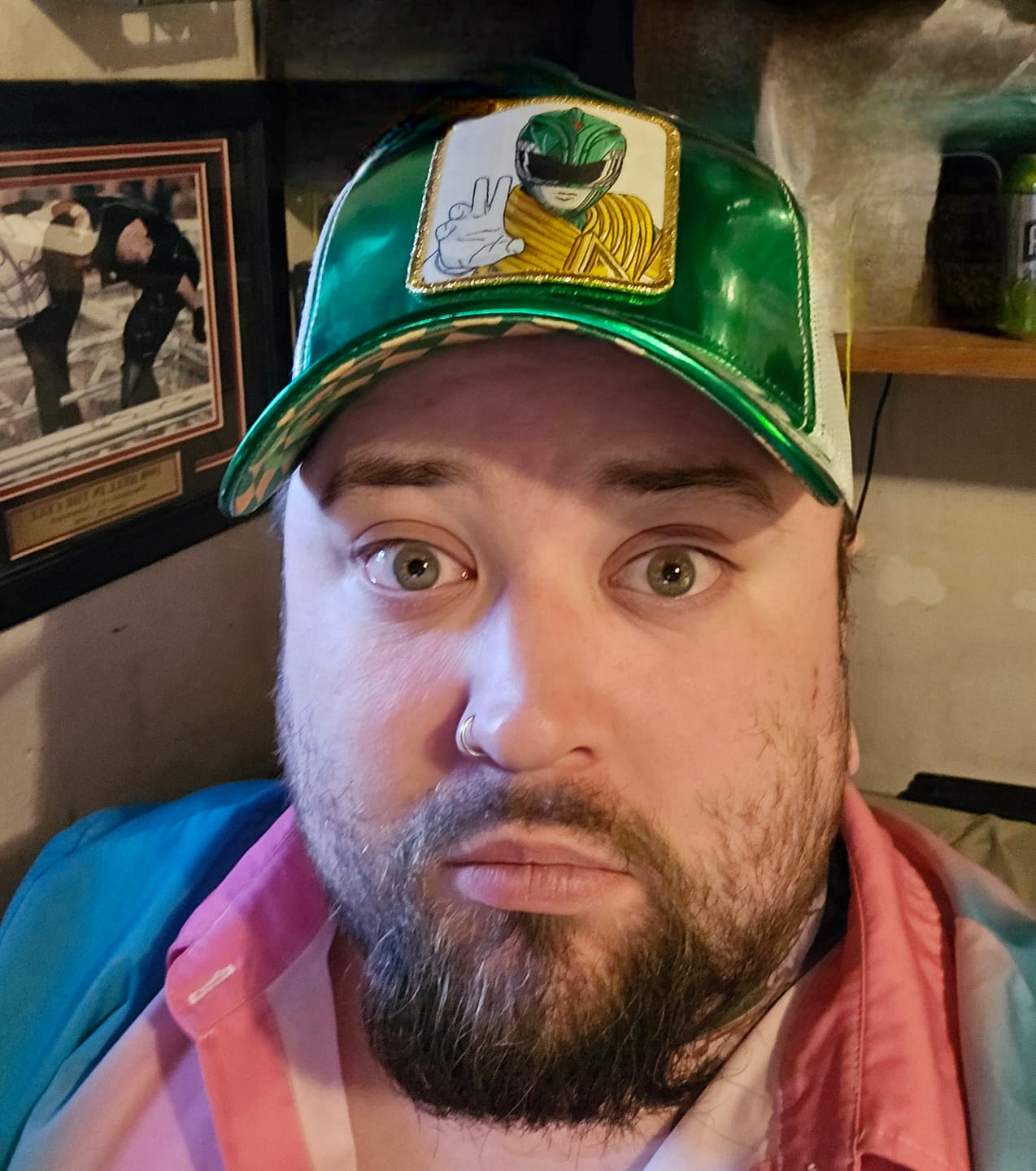 Customer photo review of OVERLORD X Power Rangers: Green Ranger Trucker Cap