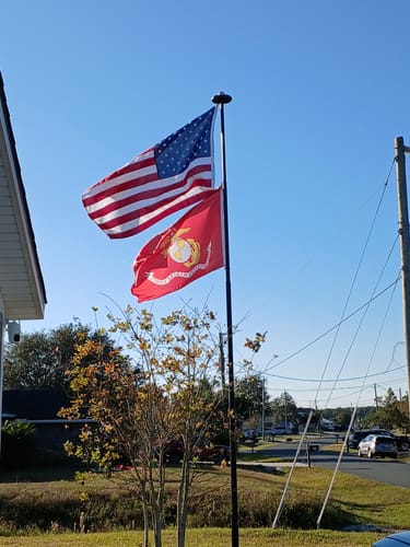 Customer photo review of Ultra Heavy Duty American Flag - 2-ply Polyester - Made In USA