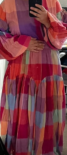 Customer photo review of LEILA SKIRT | PICNIC CHEX