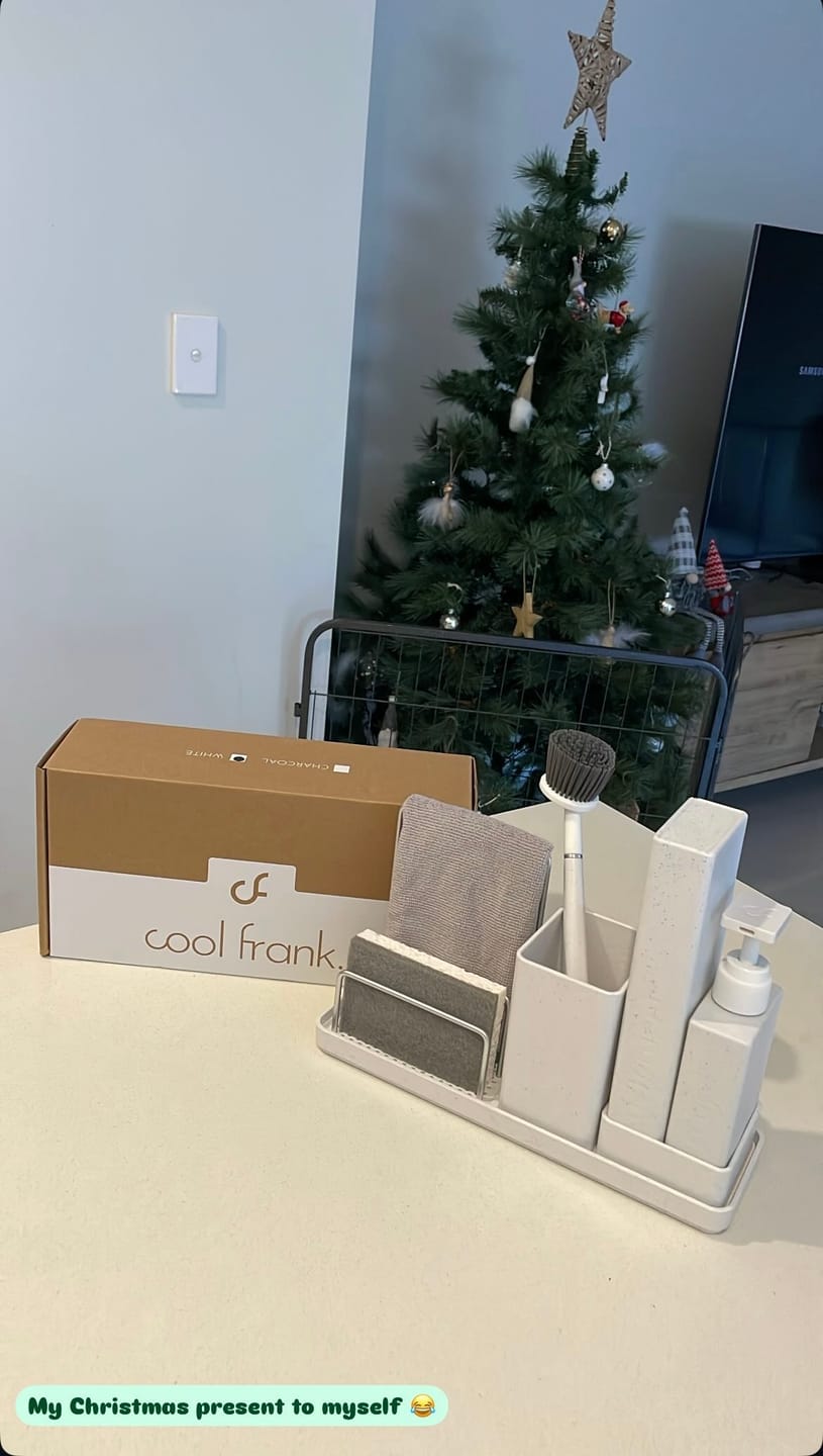 Customer photo review of Cool Frank Sink Organiser