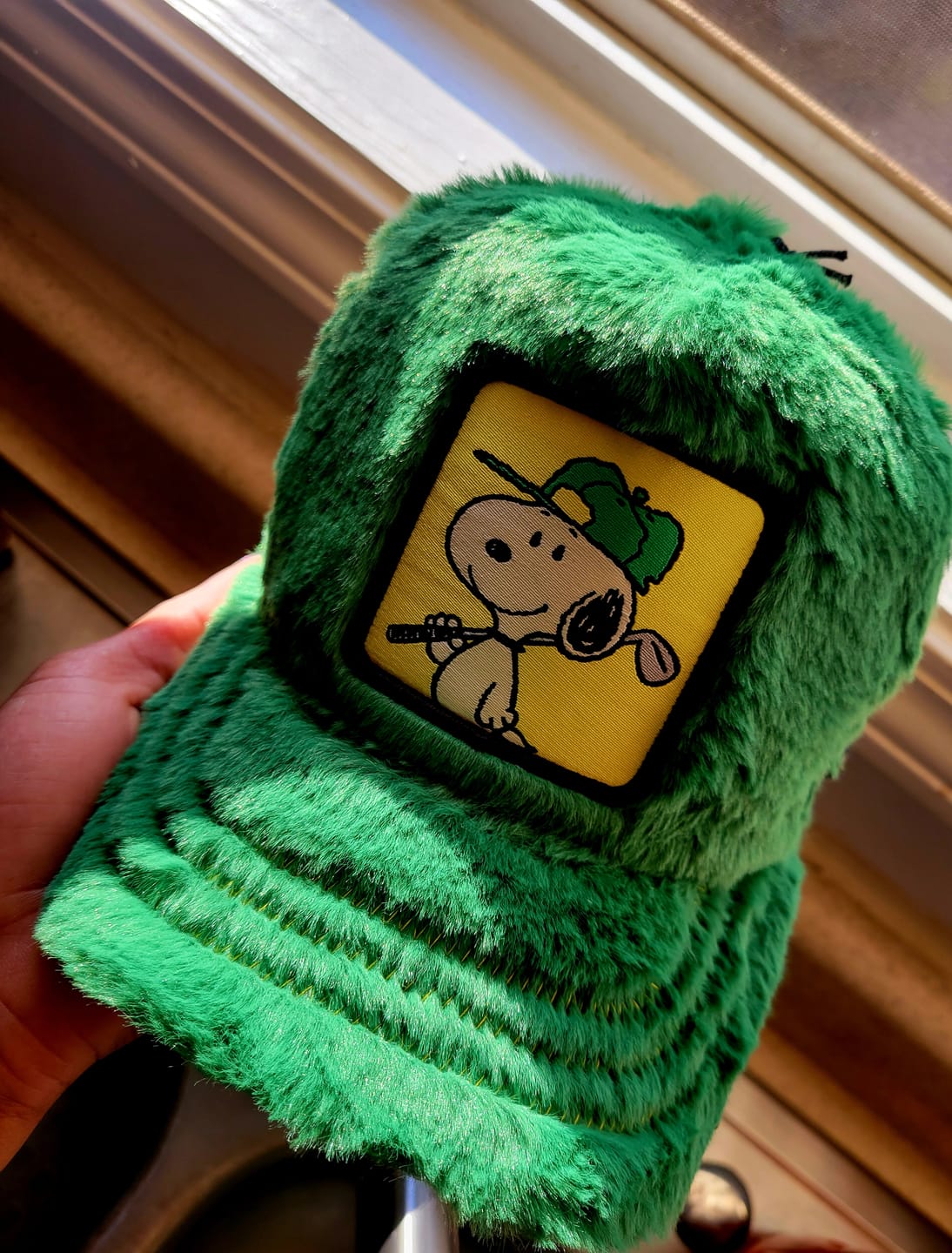 Customer photo review of OVERLORD X Peanuts: Golf Snoopy Trucker Cap