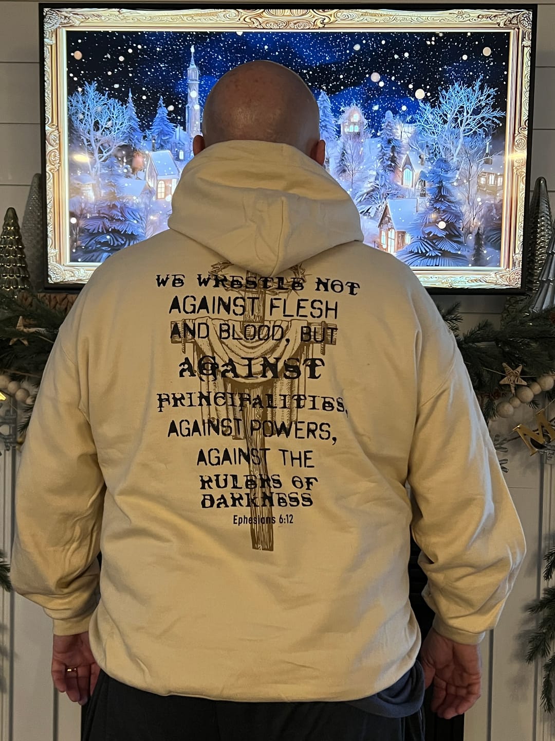 Customer photo review of The Rulers of Darkness Hoodie