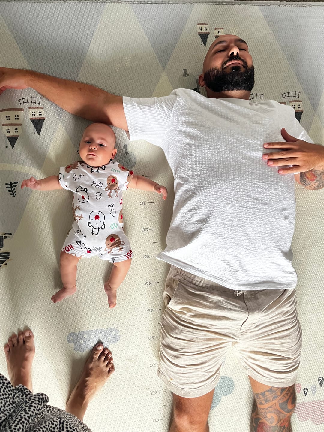 Customer photo review of Mountain and Alphabet play mat