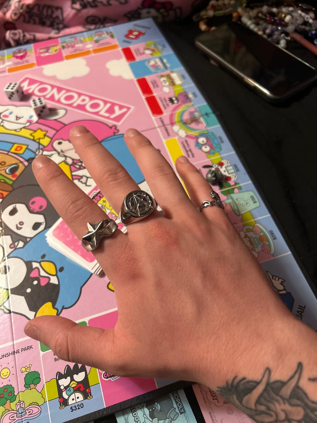 Customer photo review of ANARCHY SIGNET RING
