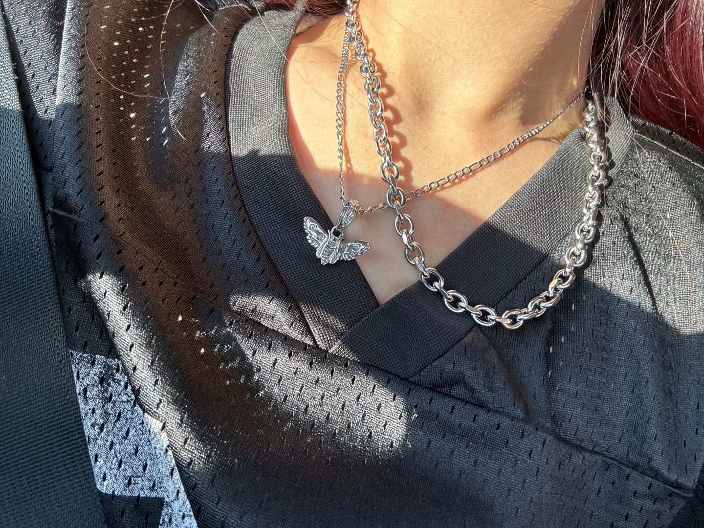 Customer photo review of MOTH PENDANT