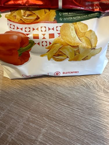 Customer photo review of Bio Kartoffelchips Paprika - MHD 11.01.25