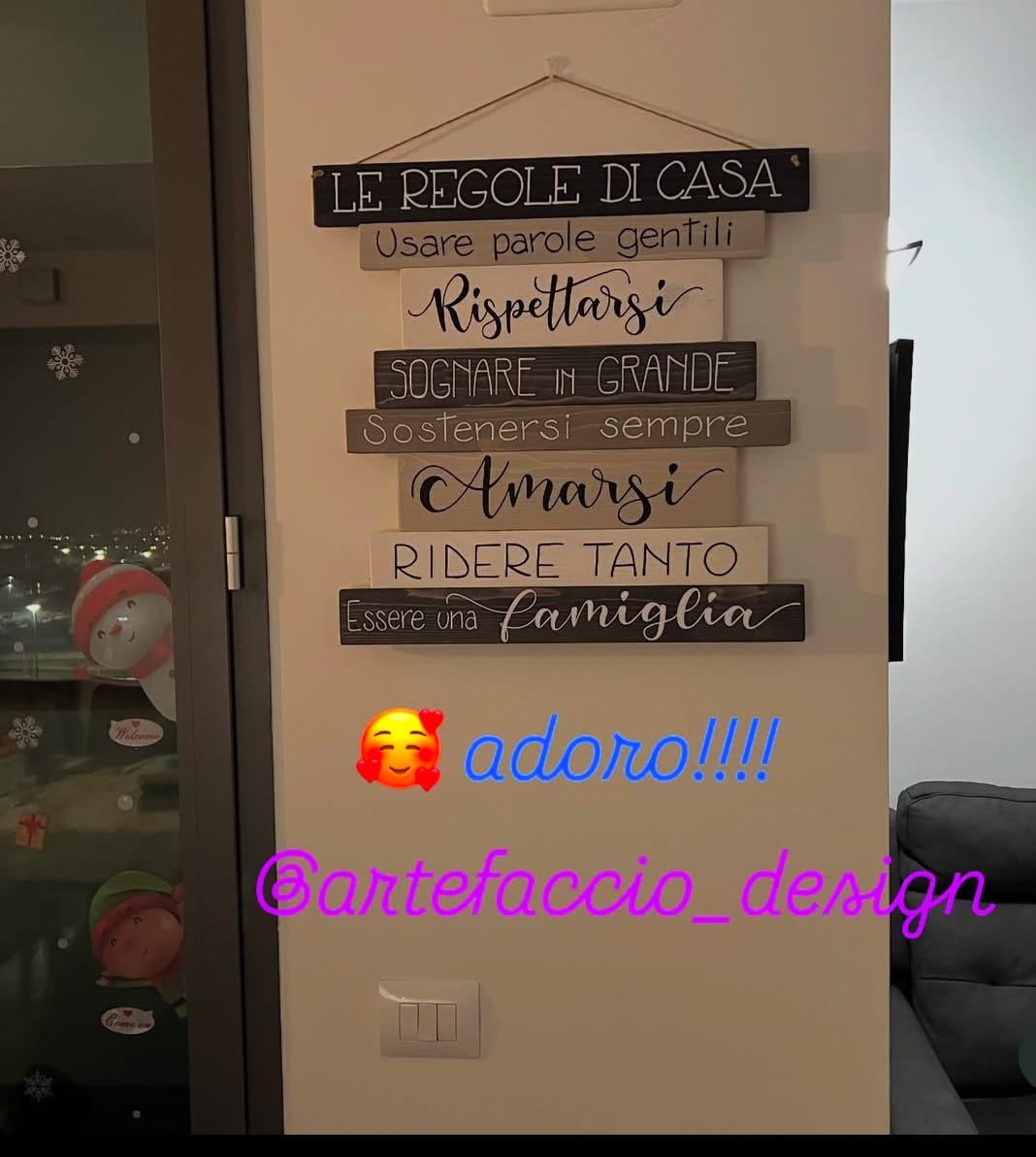 Customer photo review of Regole di Casa - Nero Grigio