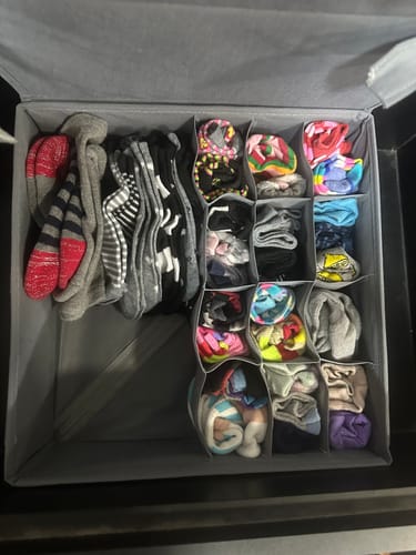 Customer photo review of Qoolish 6-Pack Drawer Organizers: Tidy-Up Your Space in Style! (Available in 6 Colors)