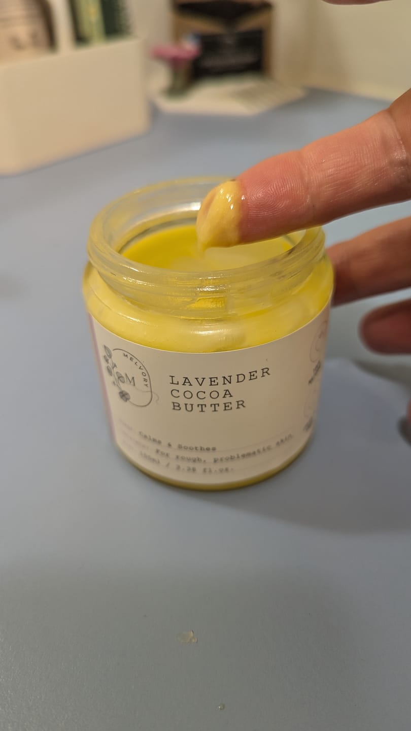 Customer photo review of Lavender Cocoa Butter