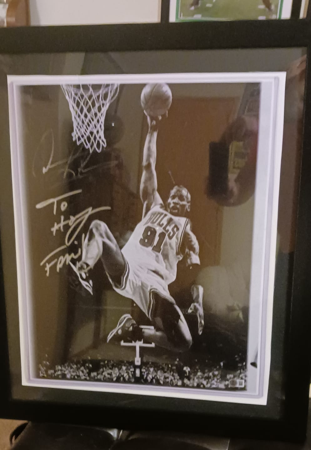 Customer photo review of Dennis Rodman Autograph Signing