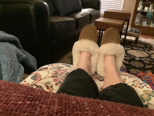 Customer photo review of Ladies Australian Sheepskin Booties