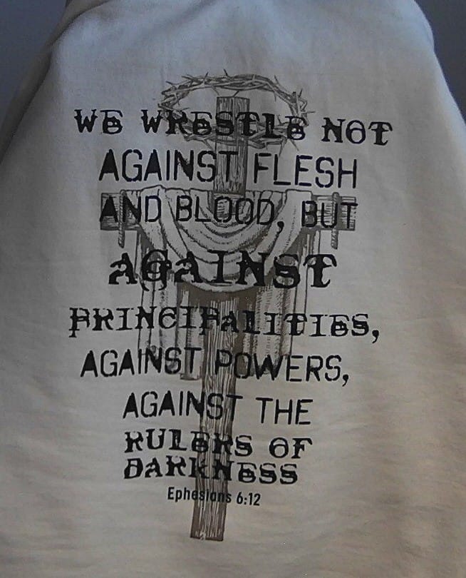 Customer photo review of The Rulers of Darkness Hoodie