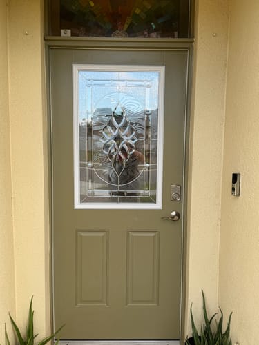 Customer photo review of Saxon Glass and Frame Kit (Half Lite)