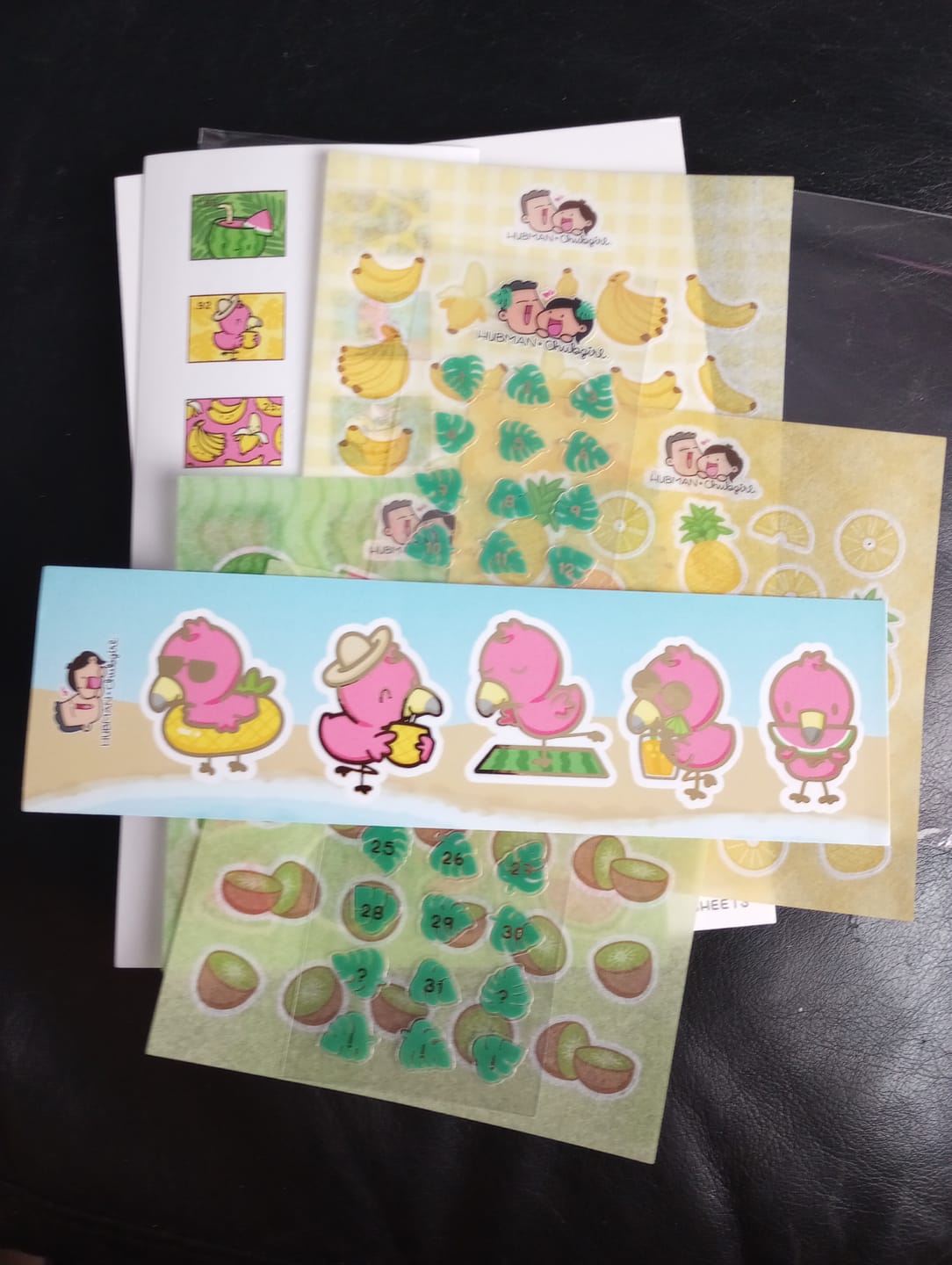 Customer photo review of Tropical Fun Variety Sticker Pack