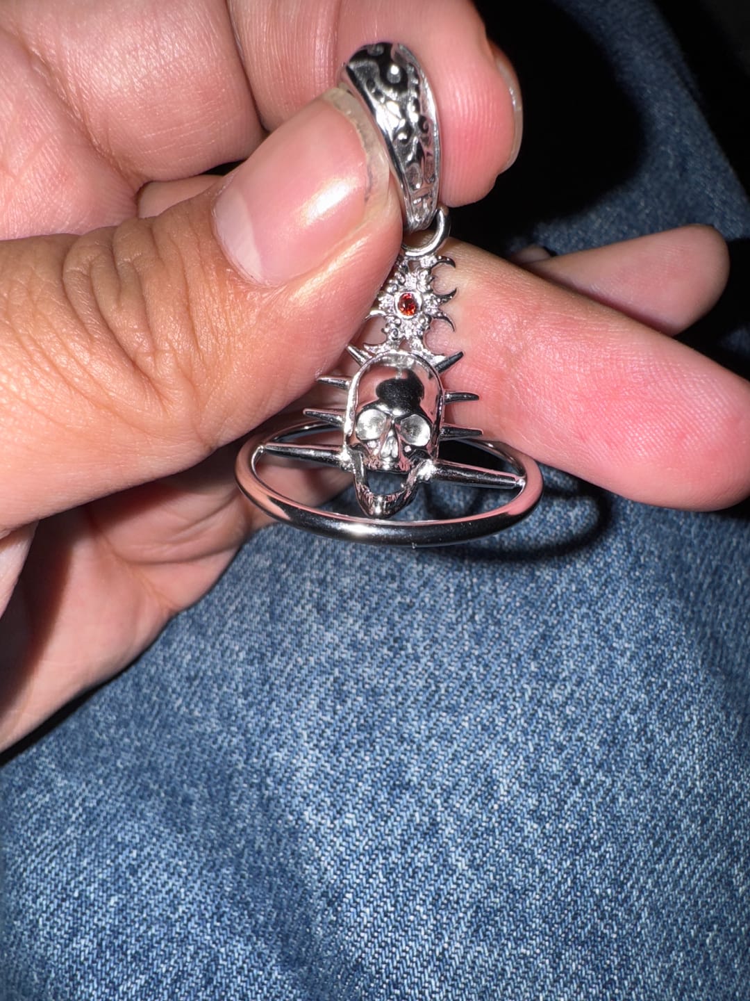 Customer photo review of ORBITUARY PENDANT