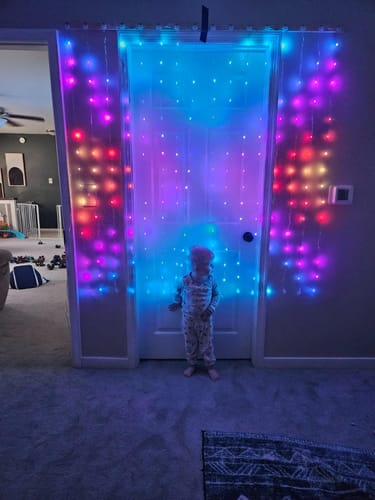 Customer photo review of LitLamp™ Dynamic Curtain Lights