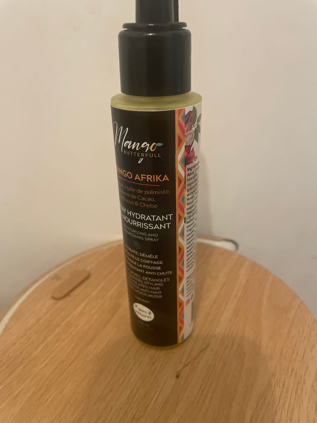 Customer photo review of Spray Hydratant et nourrissant - MANGO AFRIKA