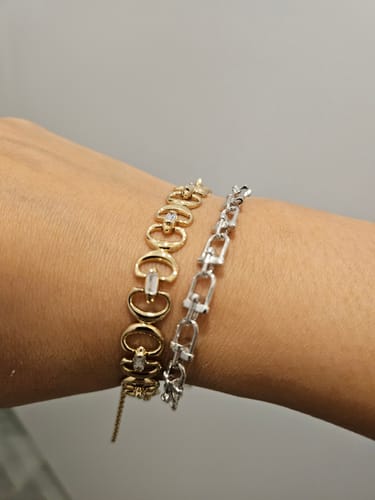 Customer photo review of [BLACK FRIDAY 60%] Sélection. D Silver Bracelet JDRBCYS76ZC