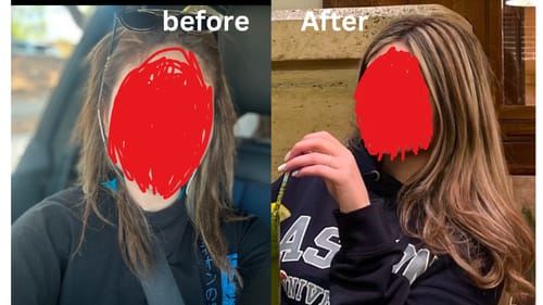 Customer photo review of Leave-In Conditioner
