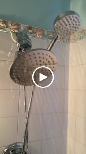 Customer video review of 1-Spray Dual Shower Head Set