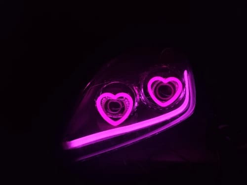 Customer photo review of Heart Shaped Lights - Halo Angel Eyes