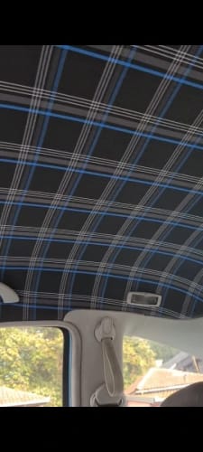 Customer photo review of Tartan Fabric Seat Cloth for VW Golf GTI T1 T2 T3