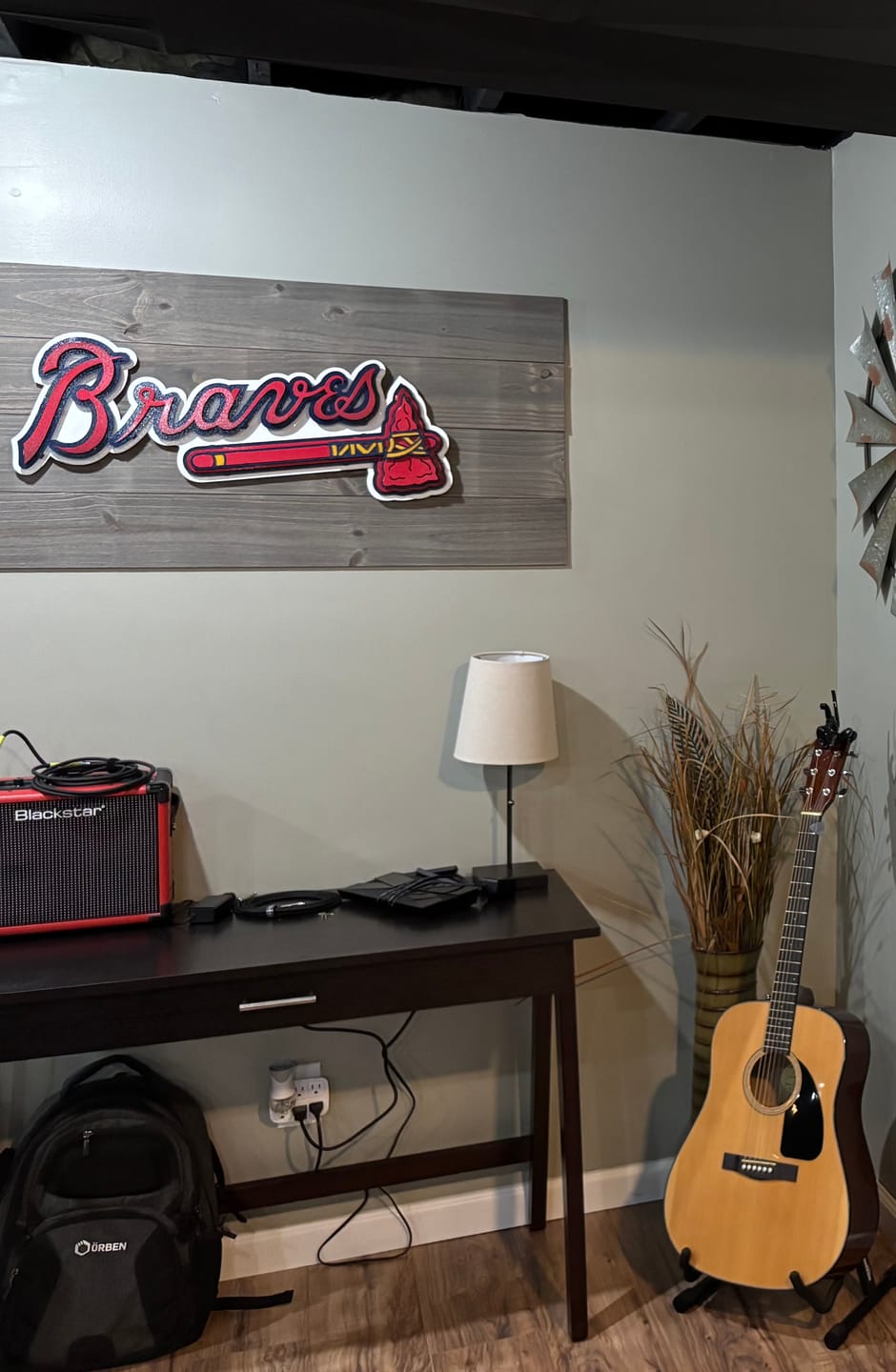 Customer photo review of Atlanta Braves Tomahawk 3D Metal Wall Art