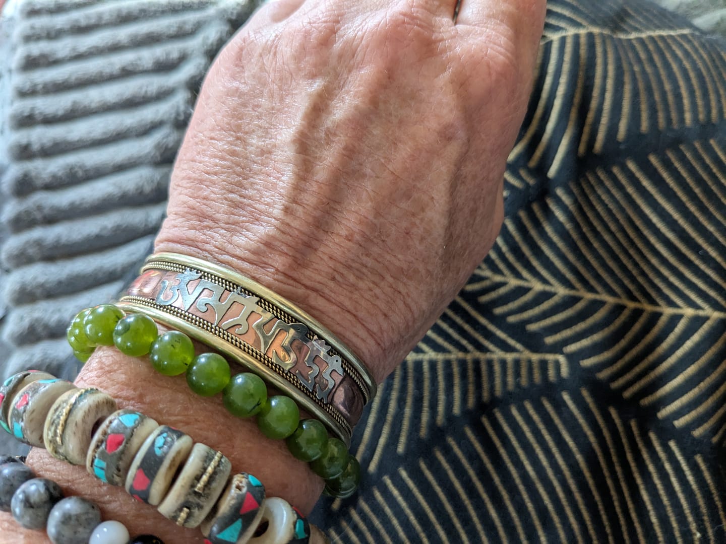 Customer photo review of Bracelet Cuivre et Mantra