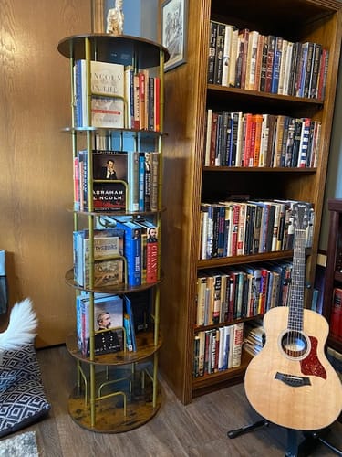 Customer photo review of Flycity 3-5 Tier Rotating Bookshelf With 360° Spinning Display