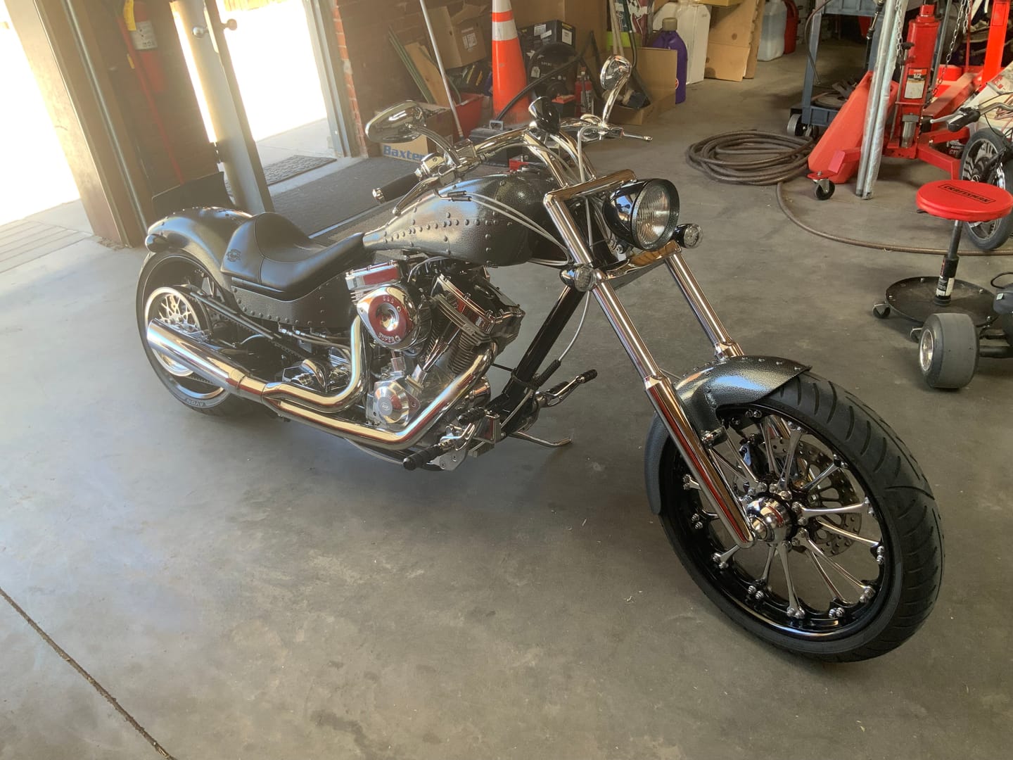 Customer photo review of Evel Knievel Deluxe Silver High Jumper Stunt Cycle