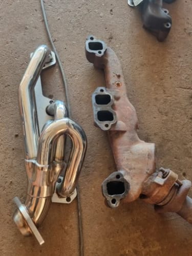 Customer photo review of Exhaust Header For Dodge Ram 1500/2500/3500 5.9L