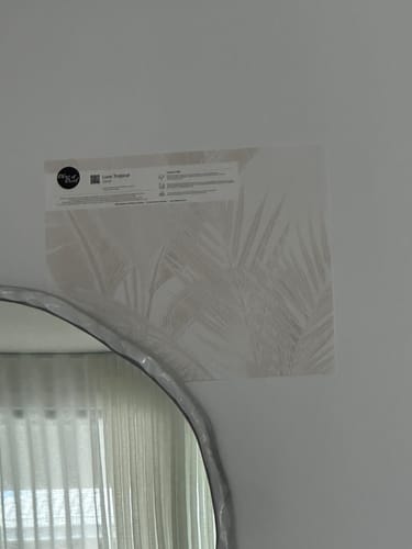 Luxe Tropical in Coco Wallpaper in a customer&rsquo;s home - verified photo review