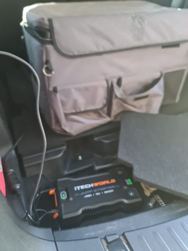 Customer photo review of JS80 3000 amp Portable Jump Starter Backup Power Bank With Heavy Duty Case