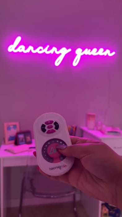 Customer photo review of Custom Made Neon Signs Bring Your Imagination to Life