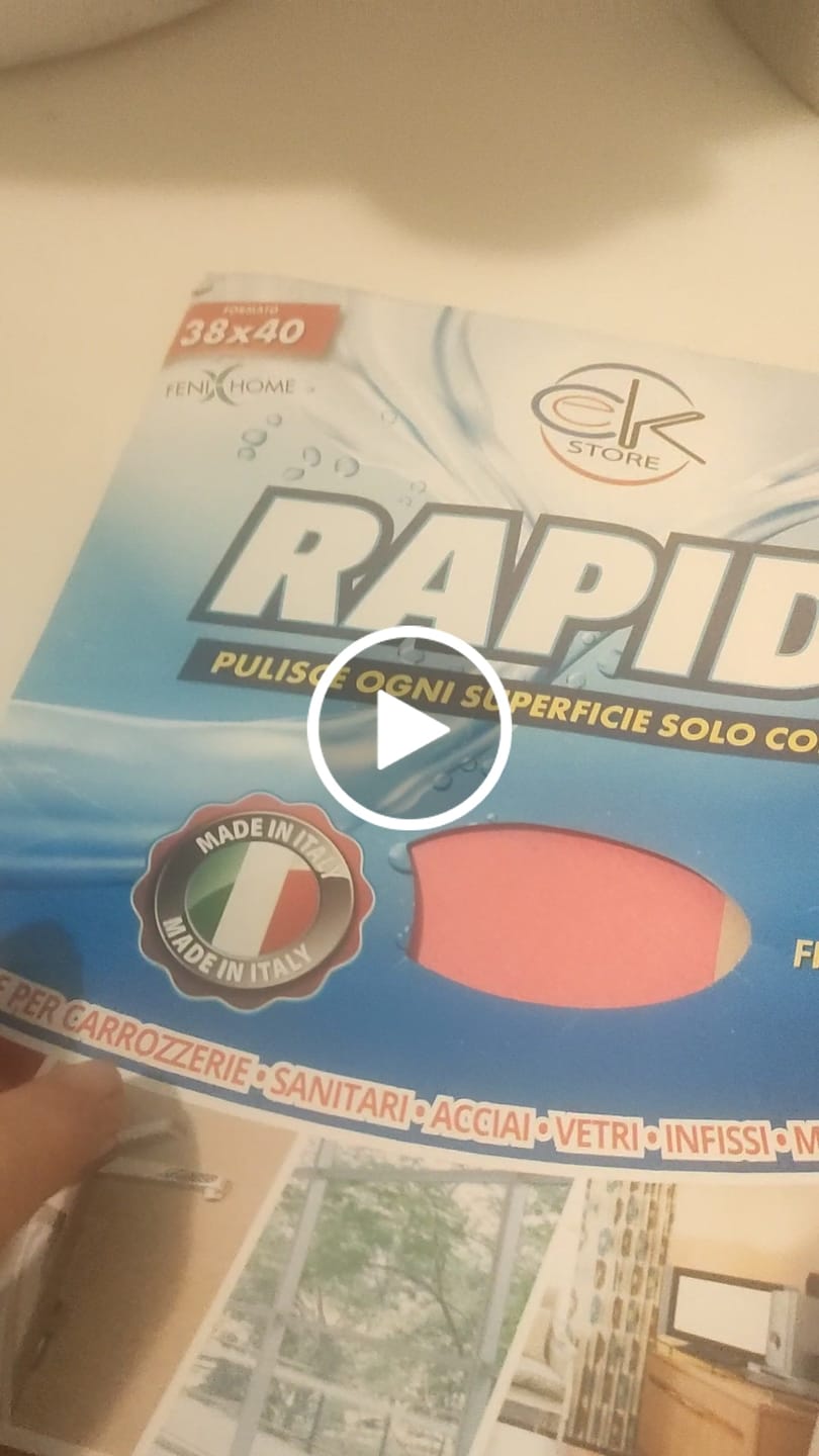 Customer video review of Panno Rapido Lava e Asciuga in una Passata | Il panno più venduto su TIKTOK
