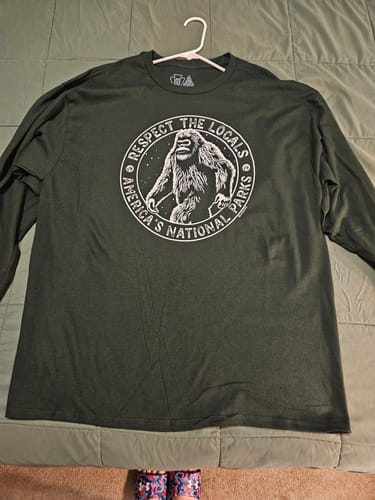 Customer photo review of Respect The Locals Bigfoot Long Sleeve Tee