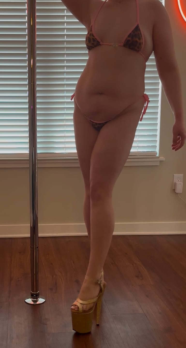 Customer photo review of Baby Ice Mini Side Tie Kini: Leopard n' Baby Pink