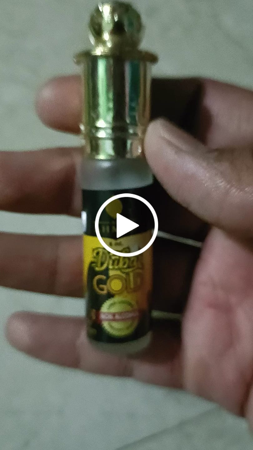 Customer video review of Al Ahmed Dubai Gold Attar Roll on Perfume | Long lasting Fragrance Perfume For Men and Women | 100% Alcohol Free Attar Perfume | 6ml)