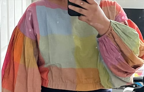 Customer photo review of ELIZABETH TOP | JUPITER CHEX