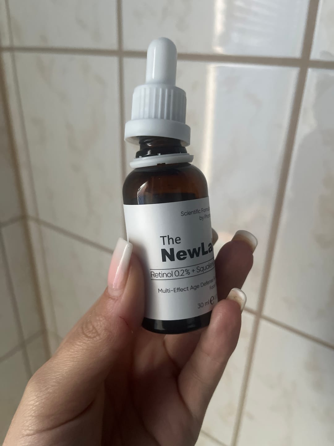 Customer photo review of Retinol Serum
